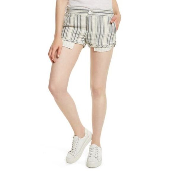 Free People Womens Striped Casual Walking Shorts